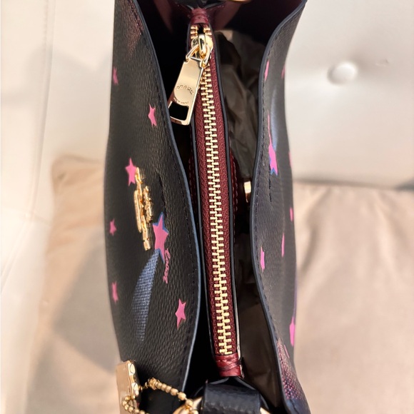 COACH NWOT Small Town Disco Star Print Bucket Bag (style C7245) NEW - Picture 9 of 15